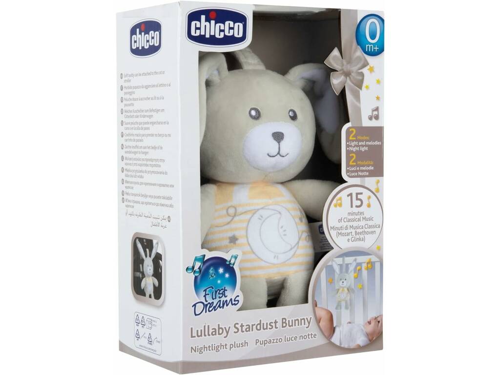Ma première peluche lapin avec lumière et sons