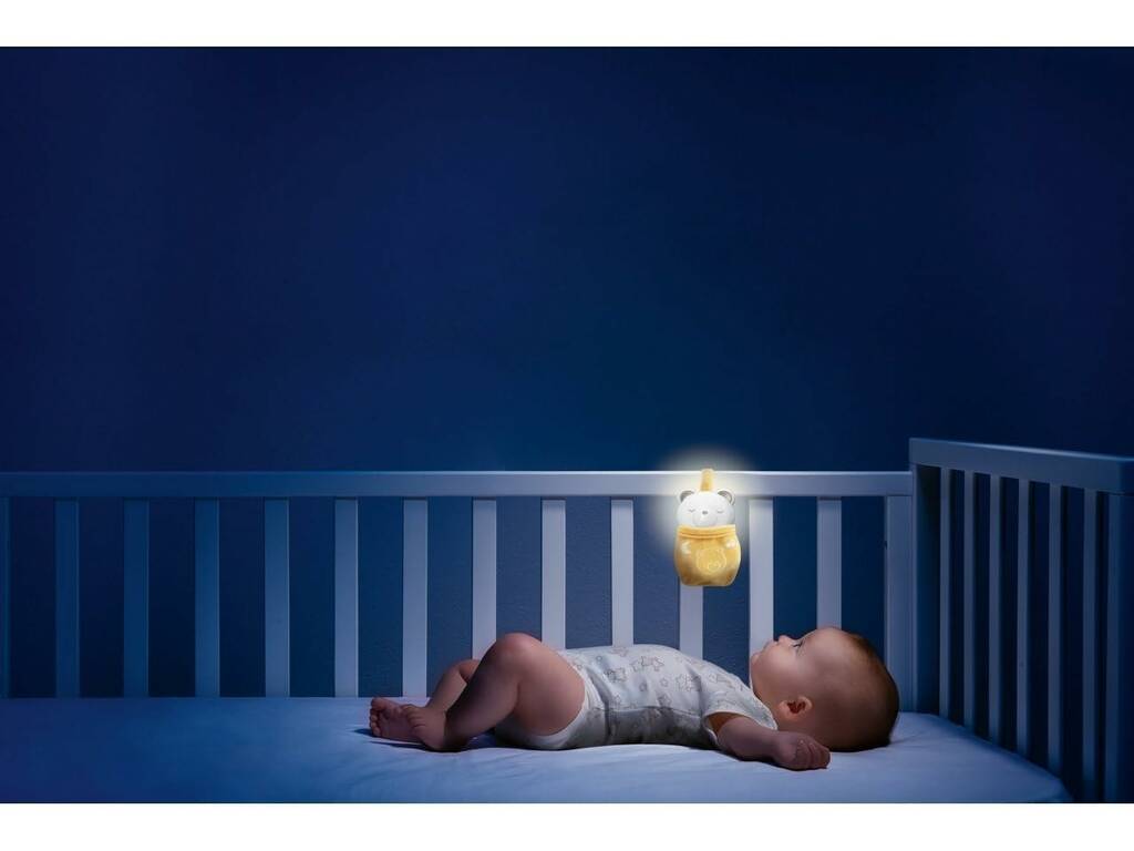 Orsacchiotto Giorno e Notte 2 in 1 con luci e suoni