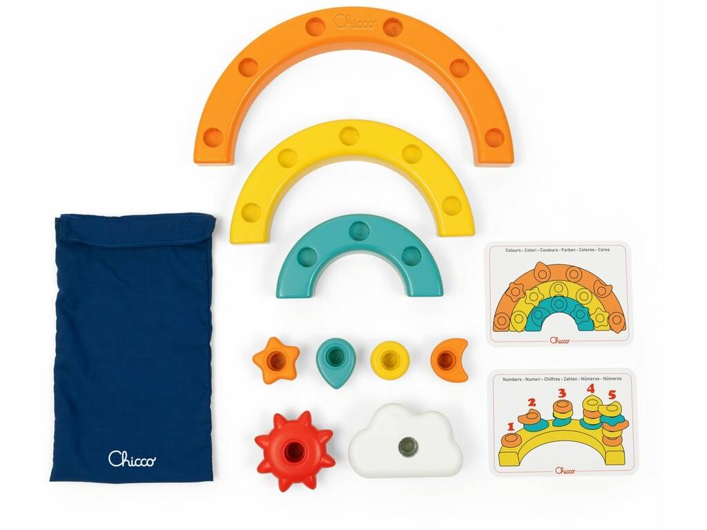 Arcobaleno multiactività 2 in 1 con spille