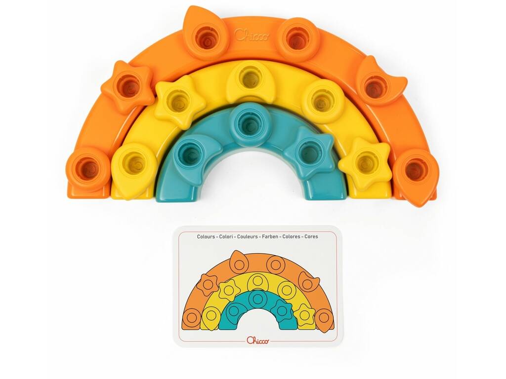 Arcobaleno multiactività 2 in 1 con spille