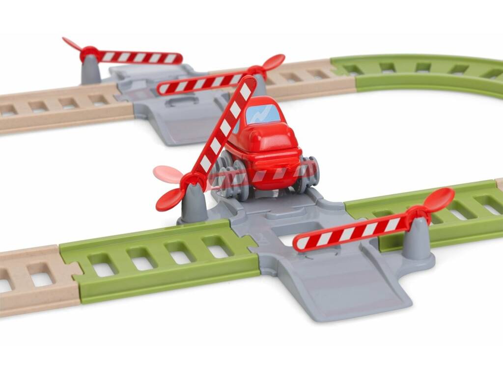 Voie de train électronique avec locomotive motorisée
