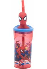 Copo Figurinha 3D Spiderman Moving Target de 360 ml