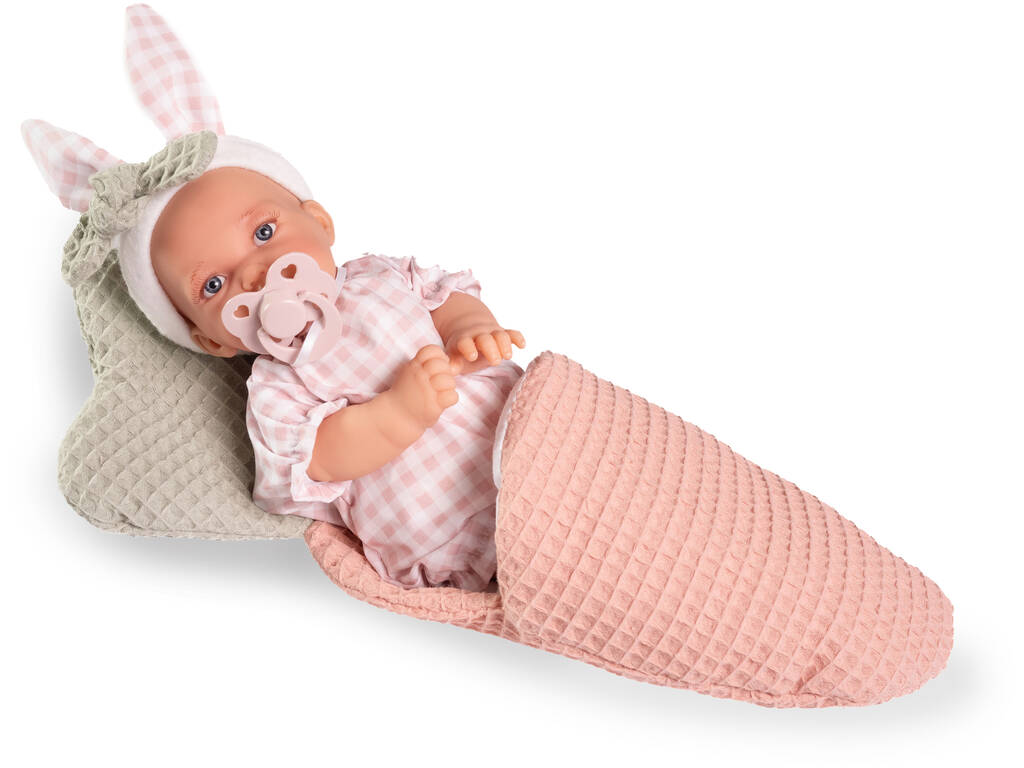 Bambola Bebè Petit Morbido di 27 cm con sacchetto a forma di carota