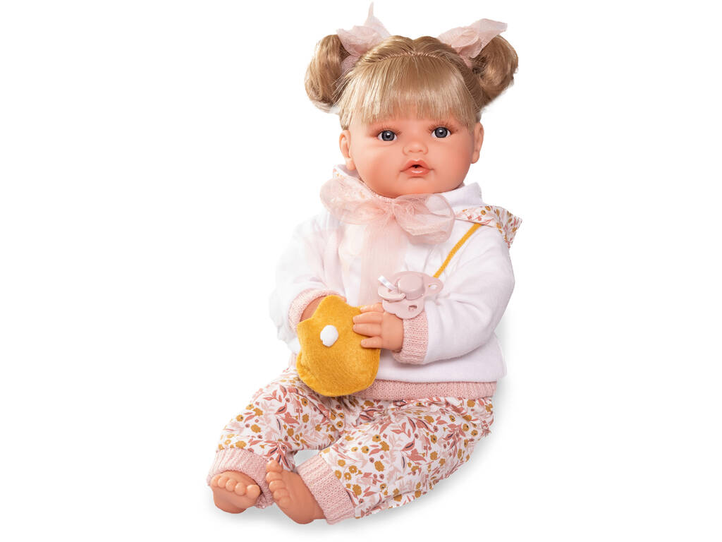 Bambola bebè neonata Beni con lacrimette, 42 cm, con borsetta