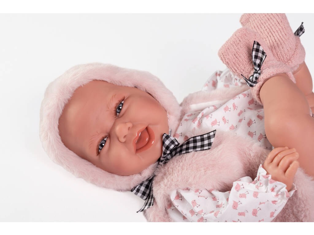 Bambola neonata Carla di 42 cm con gilet