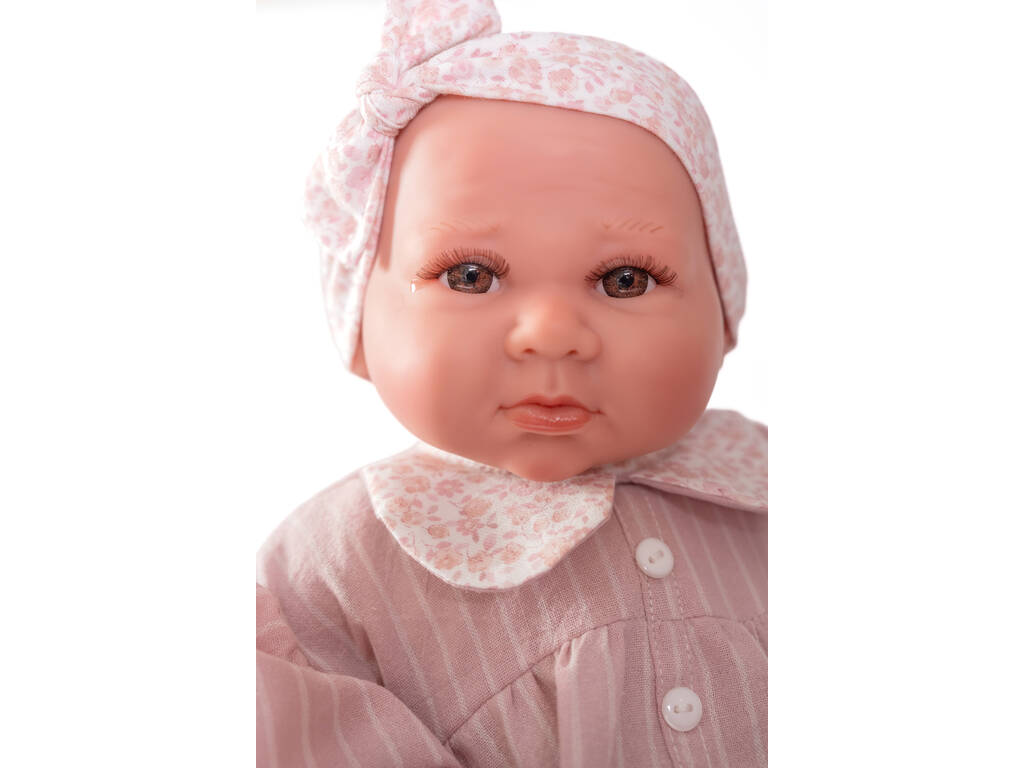 Bambola neonata Luca di 42 cm con borsetta