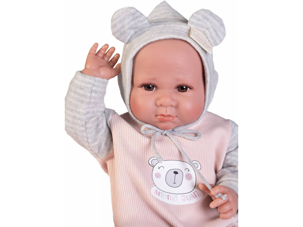 Bambola neonata Luca brilla di notte di 42 cm con cuscino