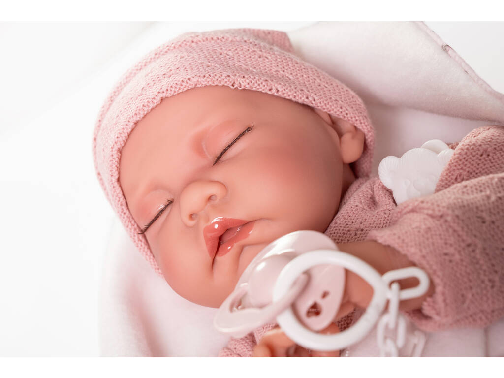 Bambola Bebè Neonato Luna di 42 cm con copertina
