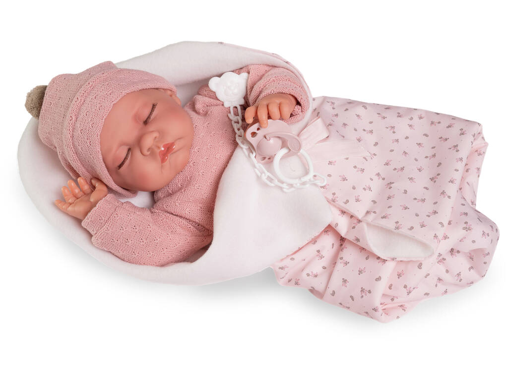 Bambola Bebè Neonato Luna di 42 cm con copertina