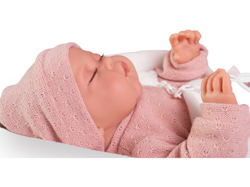Bambola Bebè Neonato Luna di 42 cm con copertina