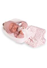 Bambola Bebè Neonato Luna di 42 cm con copertina