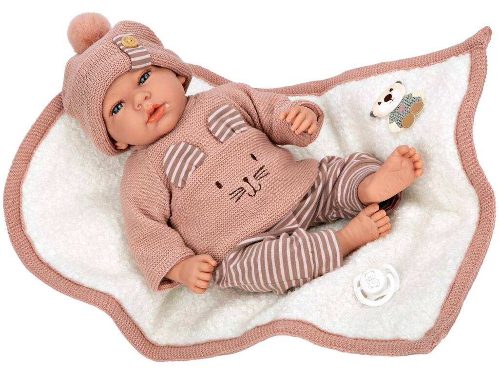 Bambola Elegance Andie con coperta 40 cm