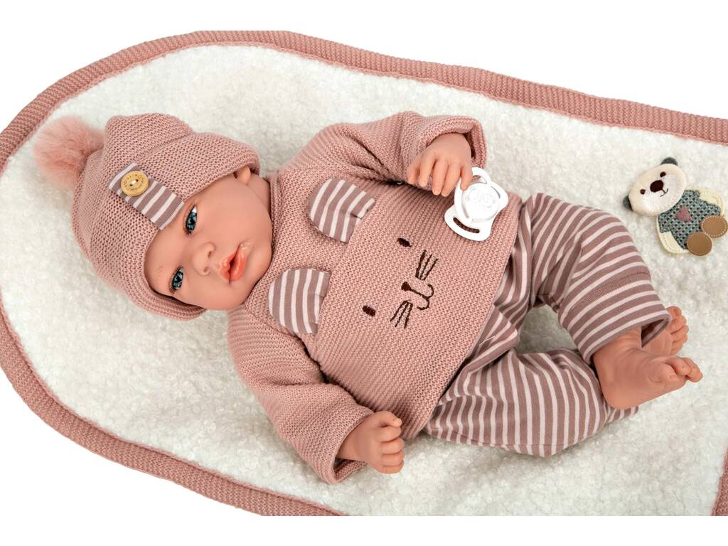 Bambola Elegance Andie con coperta 40 cm