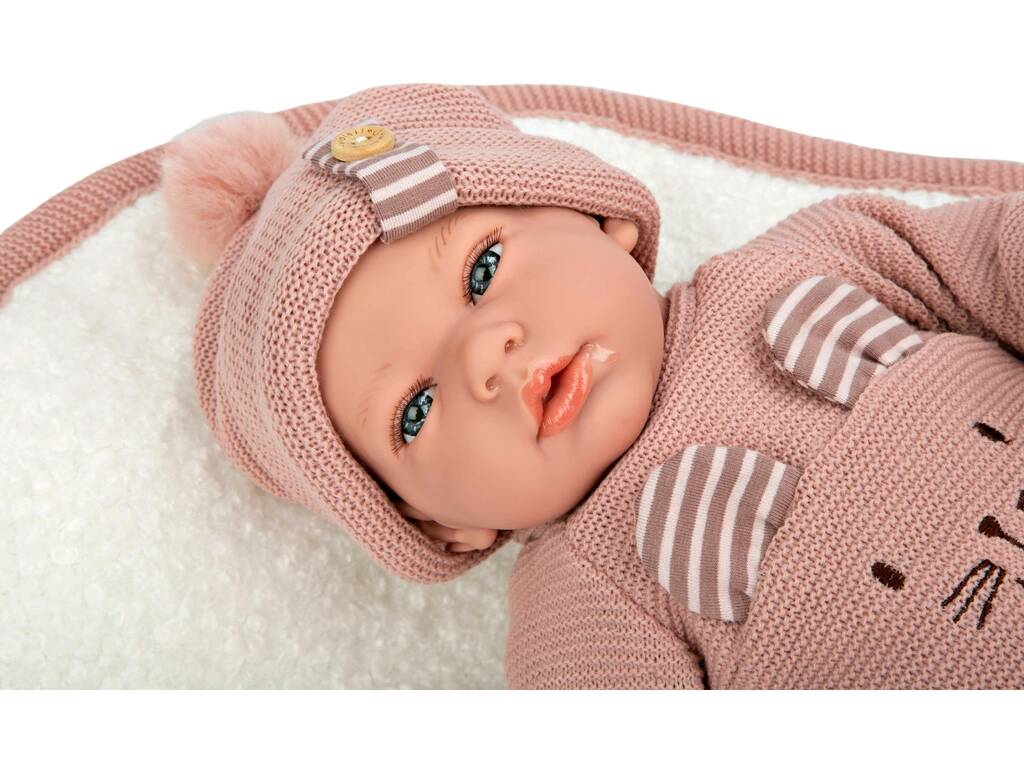 Bambola Elegance Andie con coperta 40 cm