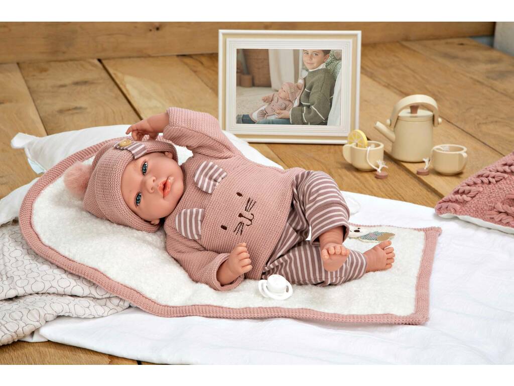 Bambola Elegance Andie con coperta 40 cm