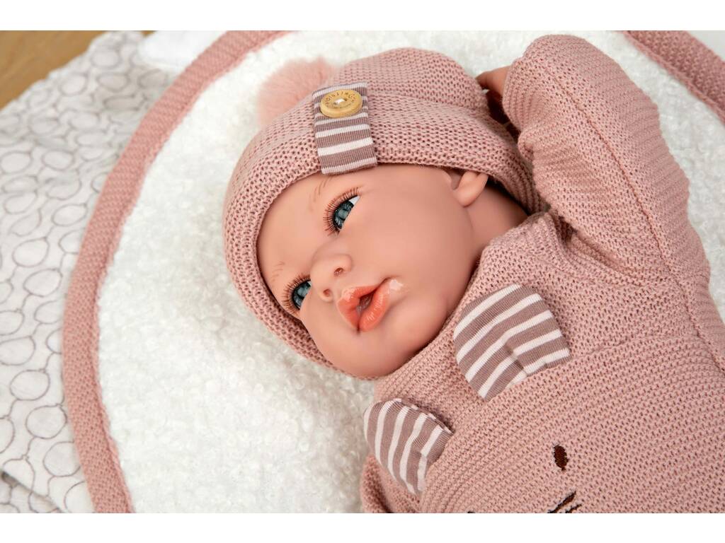 Bambola Elegance Andie con coperta 40 cm