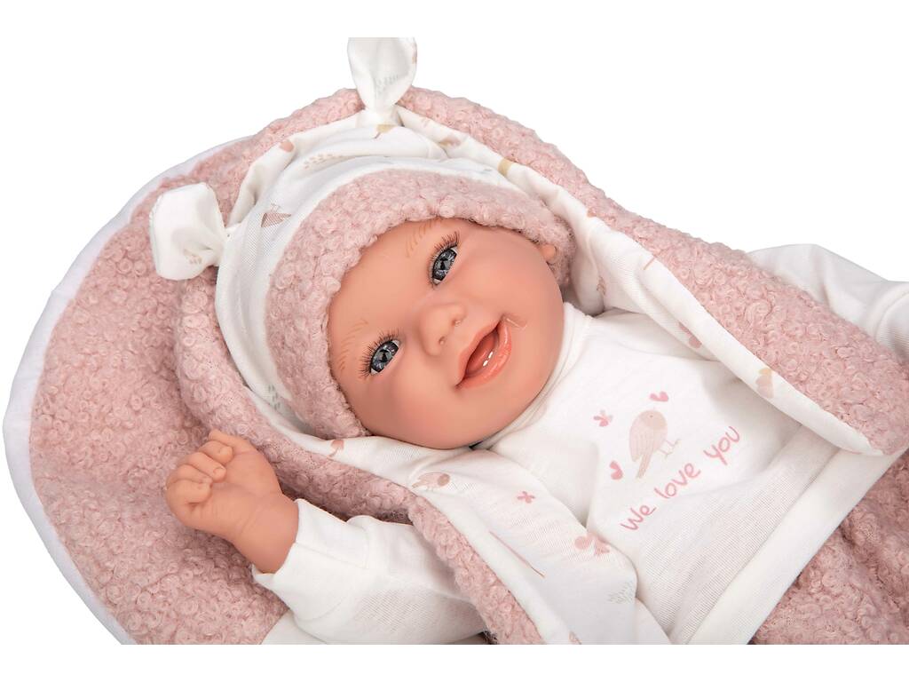 Bambola Elegance Bebè appena nata Colin 40 cm con cuscino