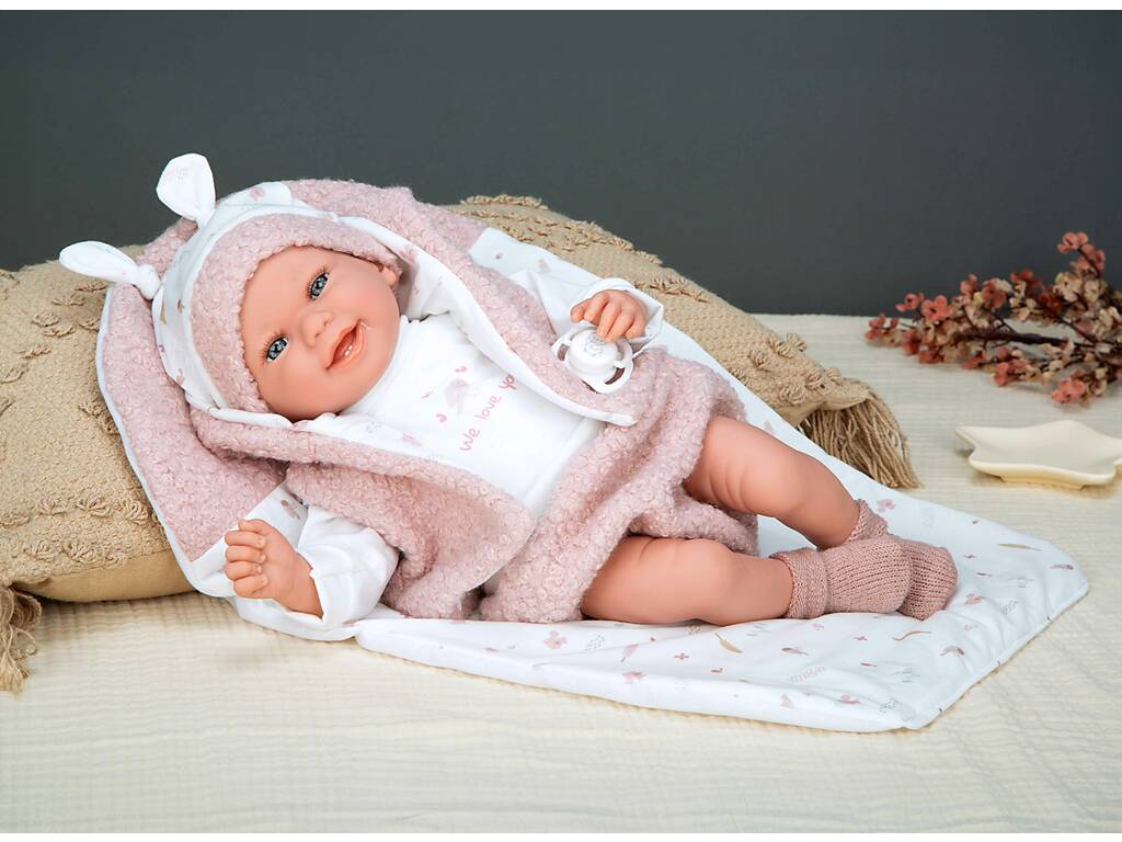 Bambola Elegance Bebè appena nata Colin 40 cm con cuscino