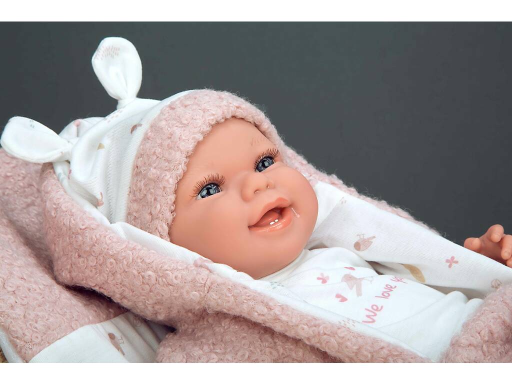 Bambola Elegance Bebè appena nata Colin 40 cm con cuscino