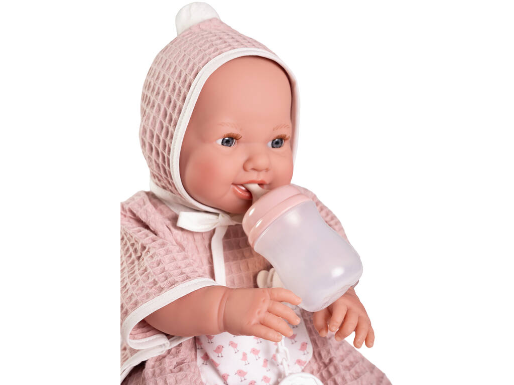 Bambola neonata Mia fa pipì, 42 cm, con vasca da bagno e accessori