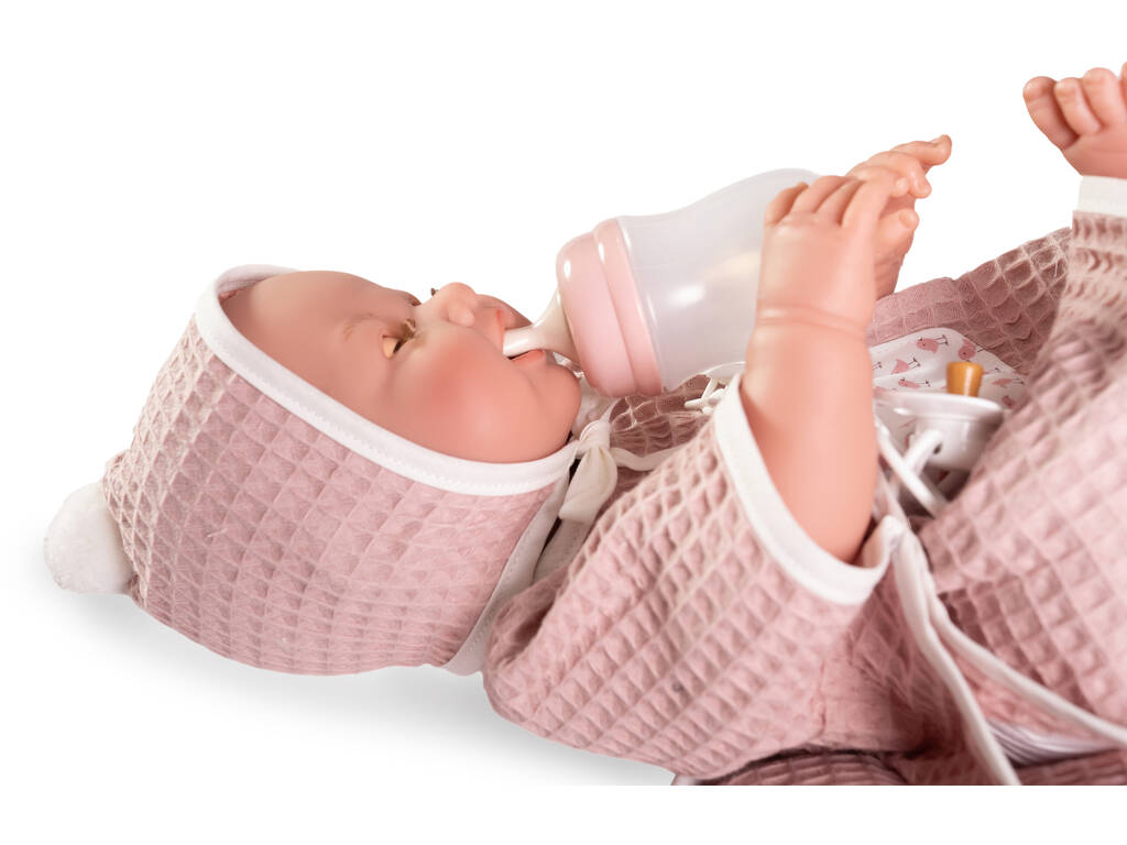 Bambola neonata Mia fa pipì, 42 cm, con vasca da bagno e accessori