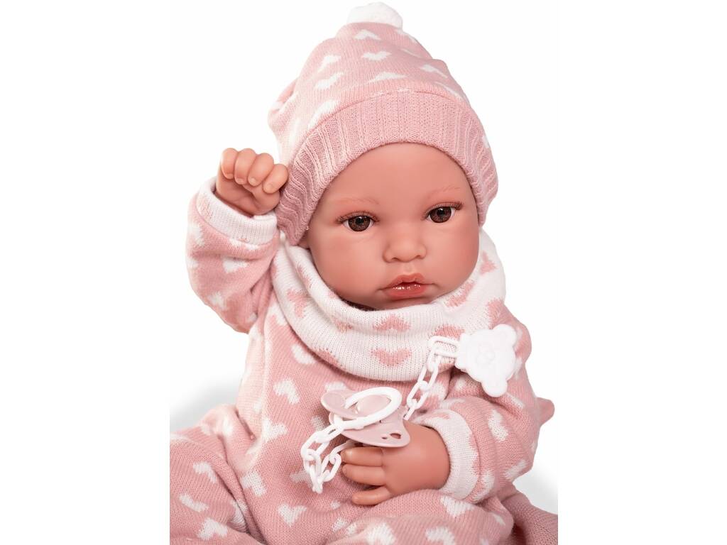 Bambola neonata Erika di 42 cm con copertina