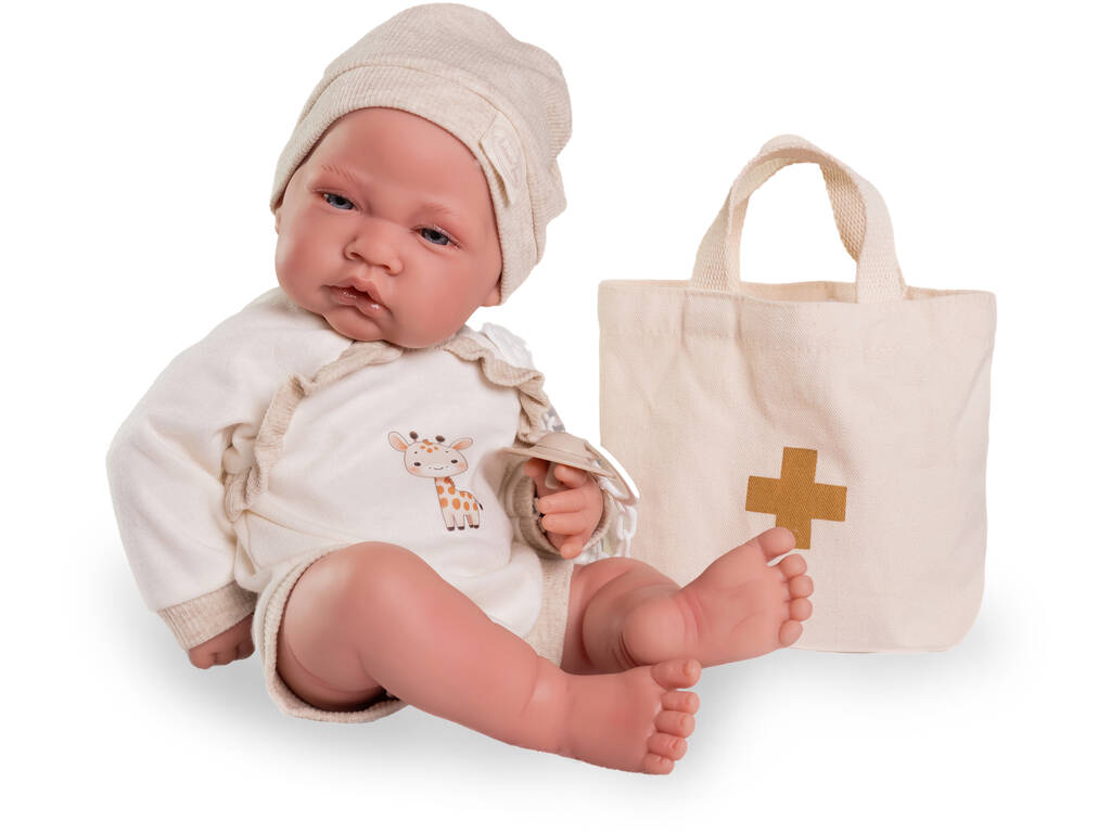 Boneca Bebé Recém-Nascida Lua de 42 cm com Conjunto de Doutora