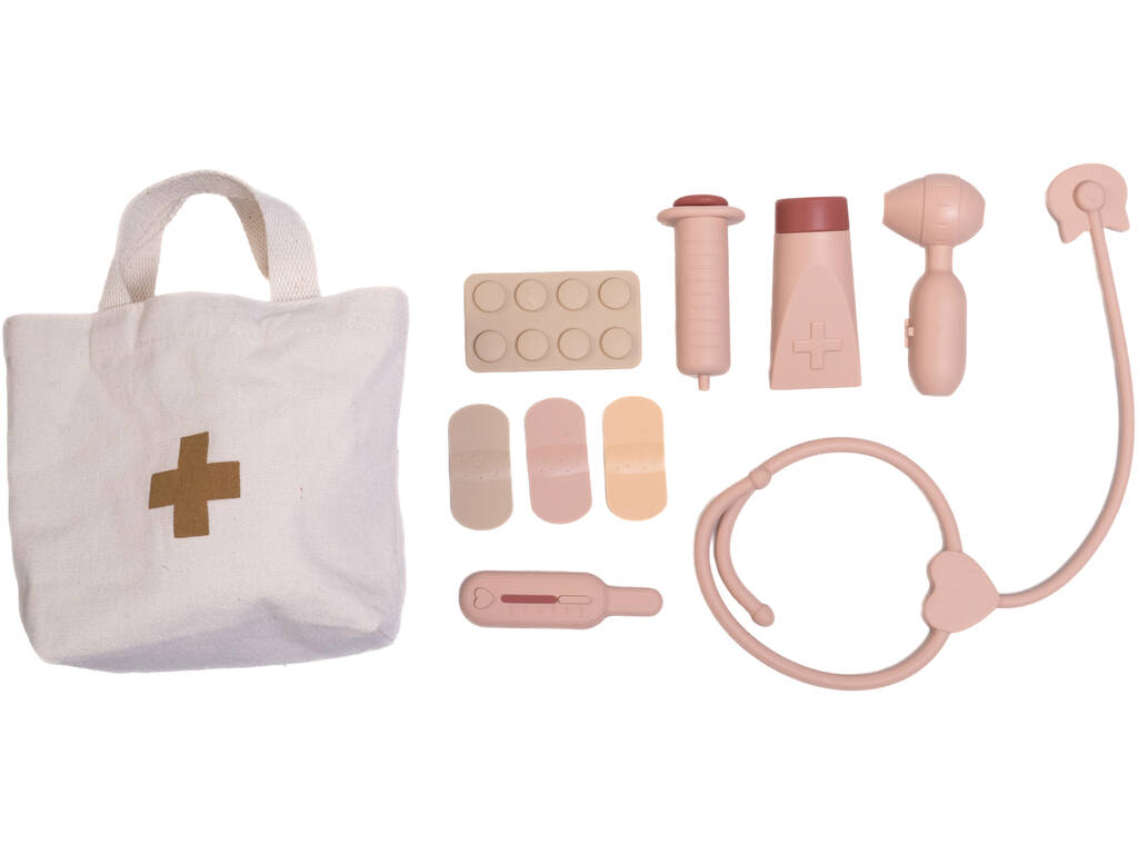 Boneca Bebé Recém-Nascida Lua de 42 cm com Conjunto de Doutora