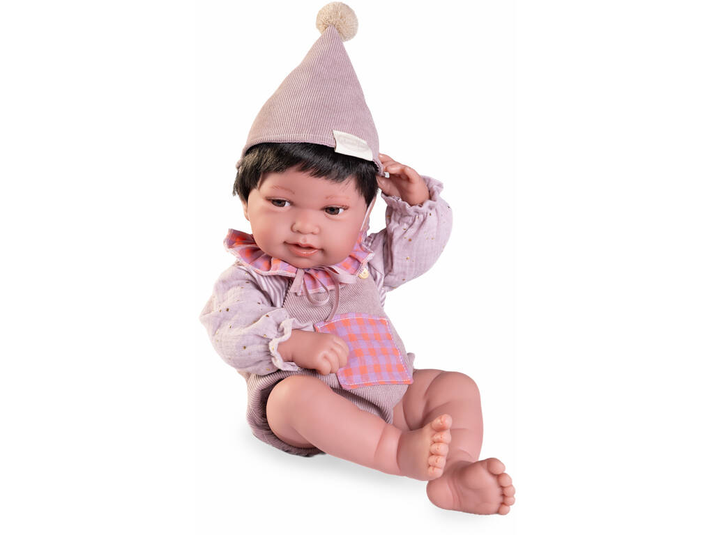 Bambola neonata Pipa Circus di 42 cm con pouf