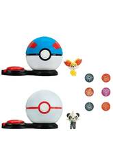 Jeu Pokémon Attaque Surprise avec 2 figurines et 2 balles