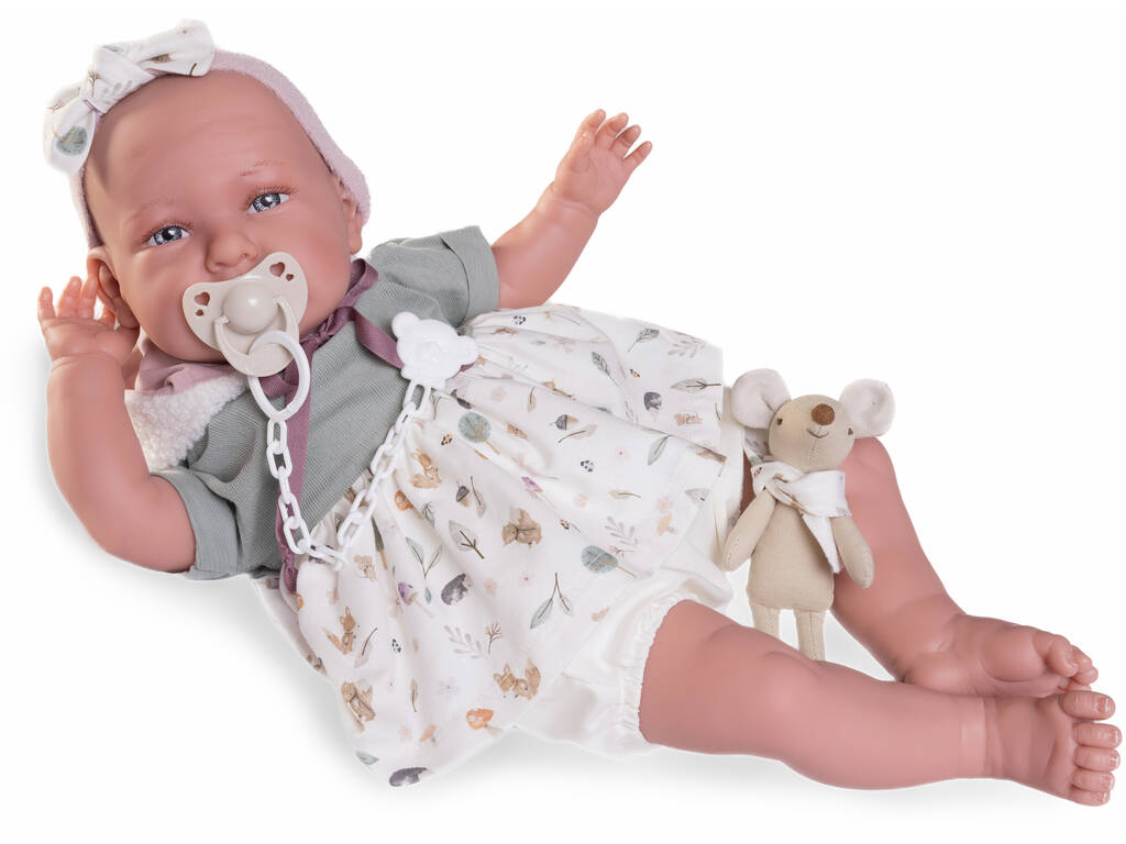 Bambola Bebè Il mio primo Reborn Daniela Peluche 52 cm