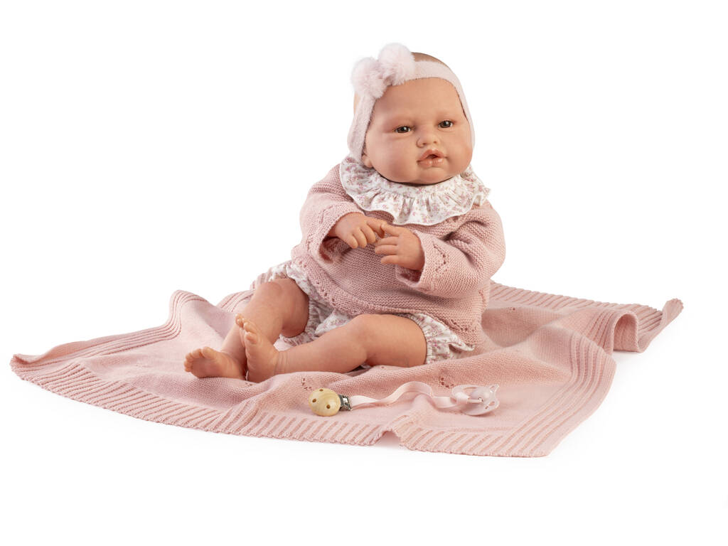 Bambola Bebè Reborn Love 50 cm con completo in maglia