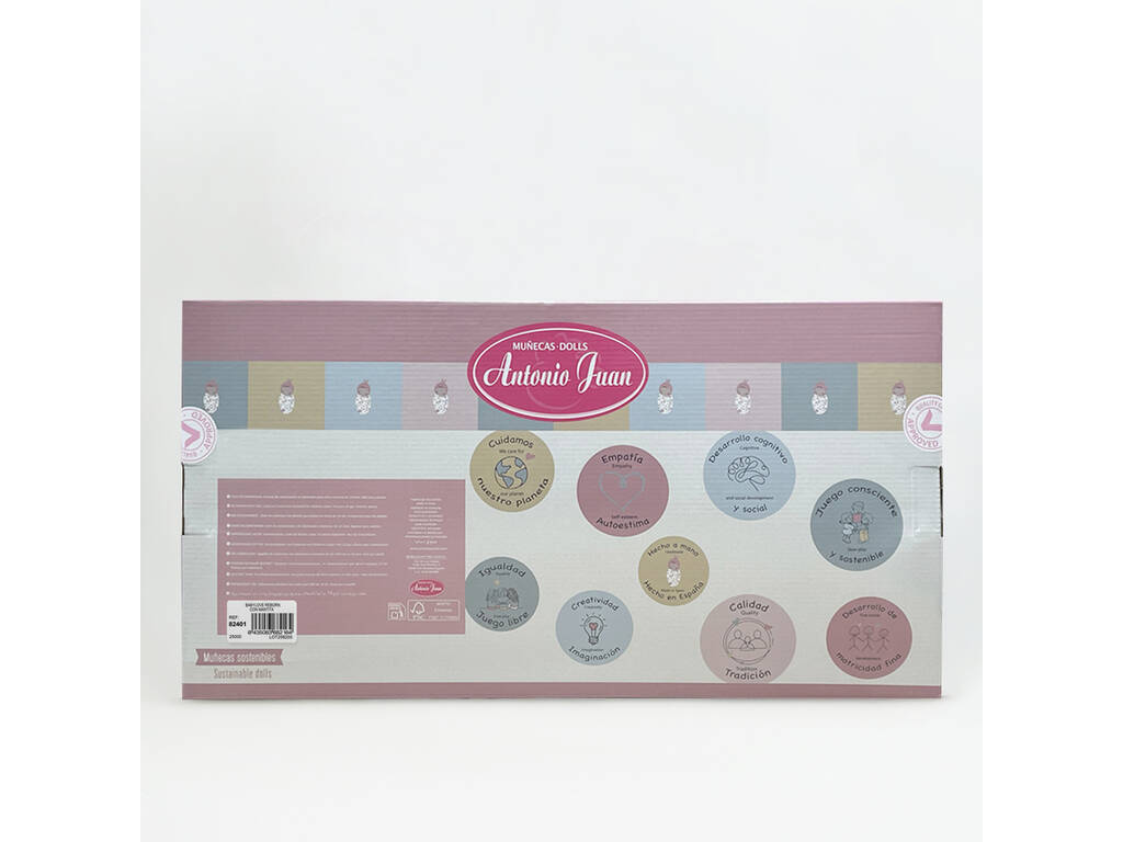 Bambola Bebè Reborn Love 50 cm con completo in maglia