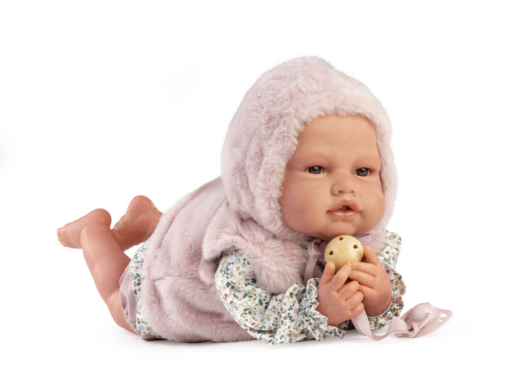 Bambola Reborn Baby Love da 50 cm con gilet