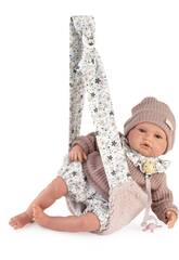 Bambola Reborn Baby Love da 50 cm con marsupio