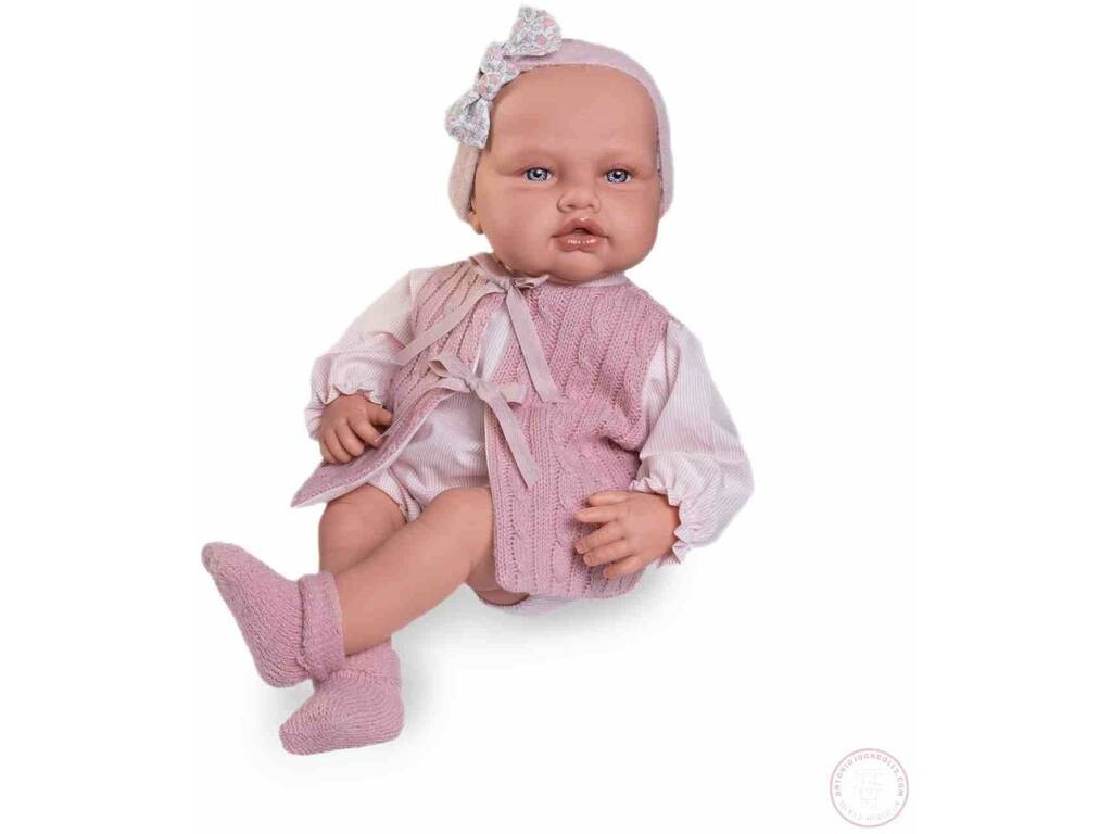 Muñeca Bebé Babydoo Posturitas De 50 Cm Con Chaleco