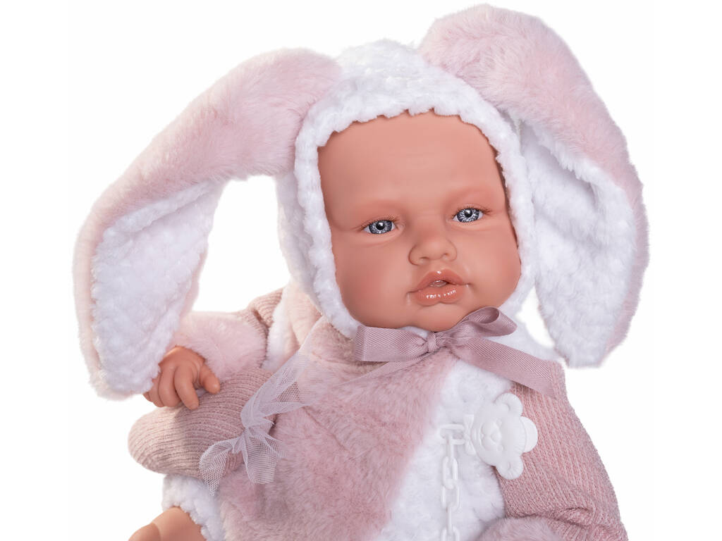 Bambola Bebè Babydoo da 50 cm con completo da coniglietta