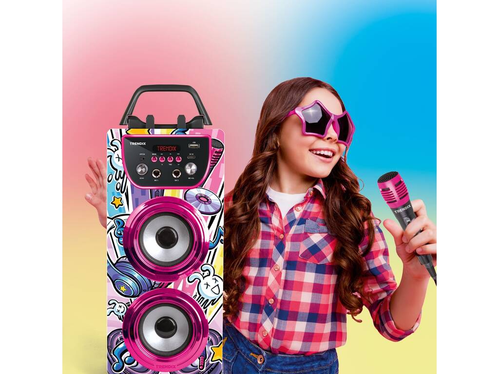 Trendix Karaoke Speaker Party Edition com Microfones