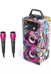 Trendix Karaoke Speaker Party Edition com Microfones