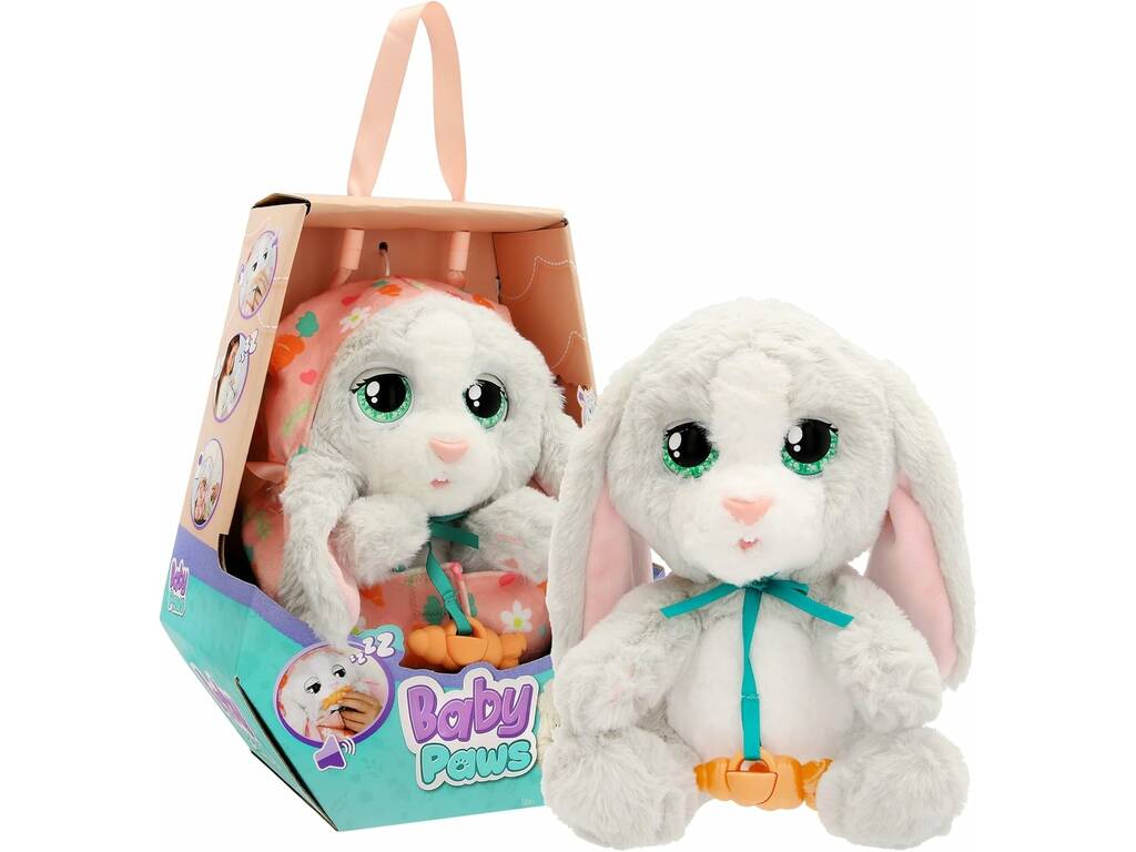 Baby Paws Peluche Interattivo Coniglio con Suoni