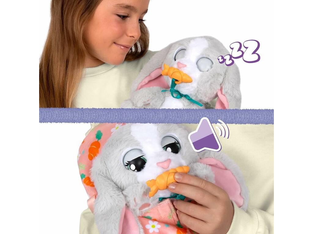 Baby Paws Peluche Interattivo Coniglio con Suoni
