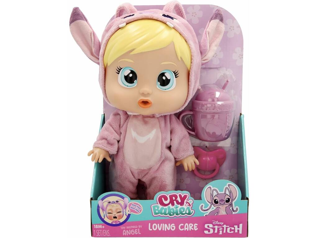 Bebés Llorones Loving Care Disney Stitch Bambola Angel