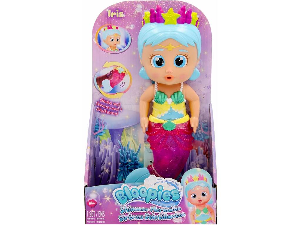 Bloopies Shimmer Mermaids Bambola Iris