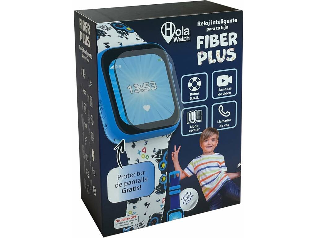 Orologio intelligente HolaWatch Fiber Plus blu