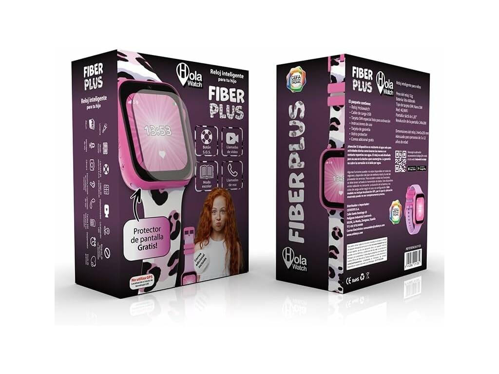 Smartwatch HolaWatch Fiber Plus Rosa