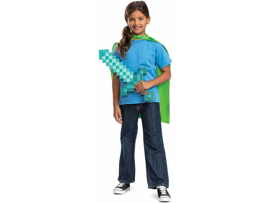 Minecraft Set Spada con mantello