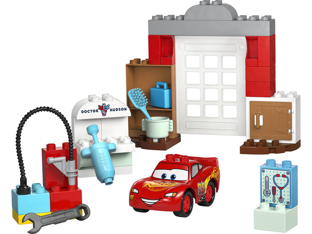 Lego Duplo Disney Cars Visita de McQueen ao Taller de Doc