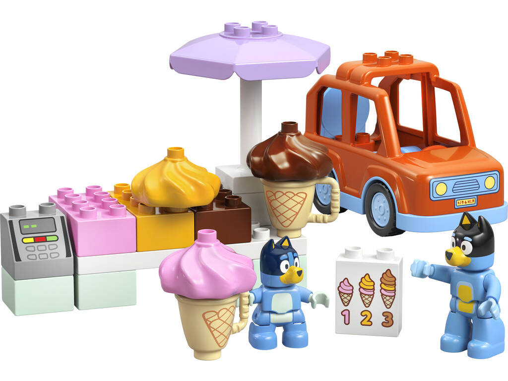 Lego Duplo Bluey Gita alla gelateria con Bluey
