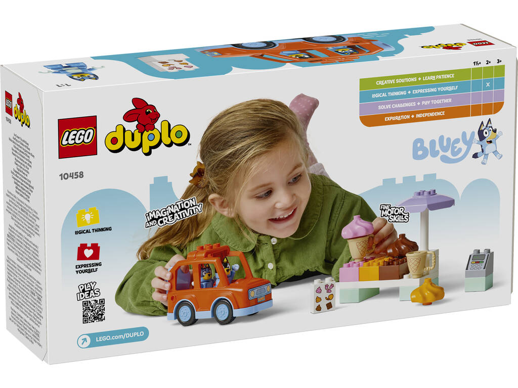 Lego Duplo Bluey Gita alla gelateria con Bluey