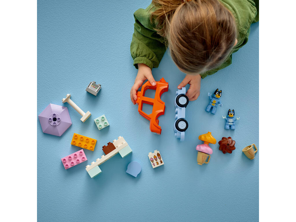 Lego Duplo Bluey Gita alla gelateria con Bluey